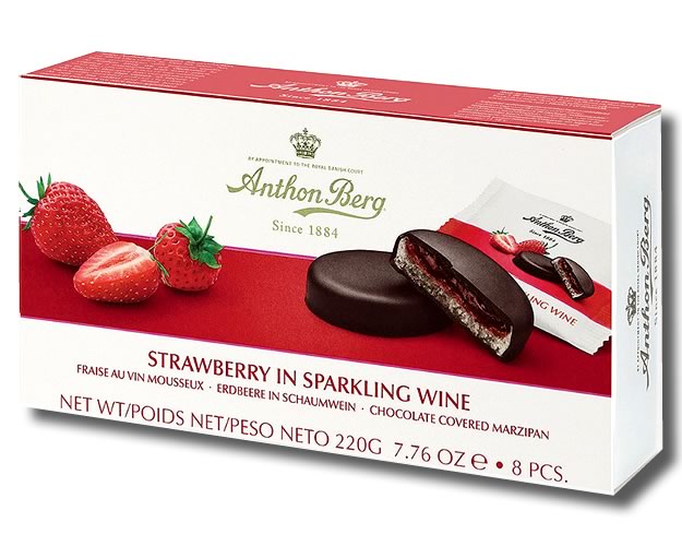 (image for) Anthon Berg Strawberry in Sparkling Wine 220g - Click Image to Close