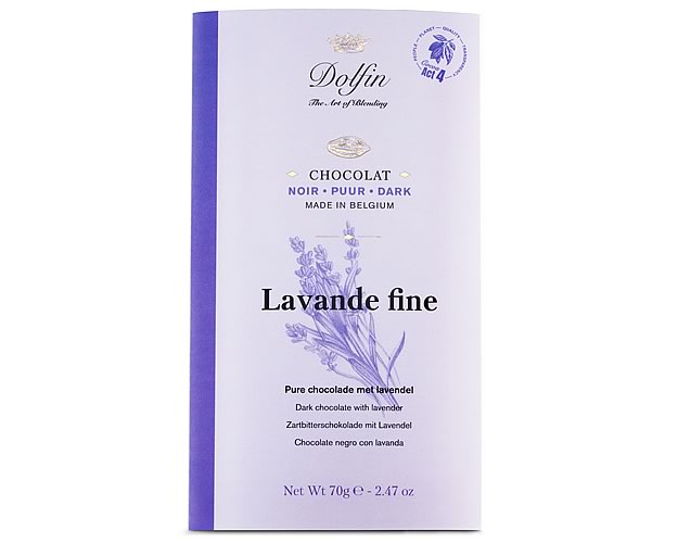 (image for) Dolfin Dark chocolate with Fine Lavender (70g)