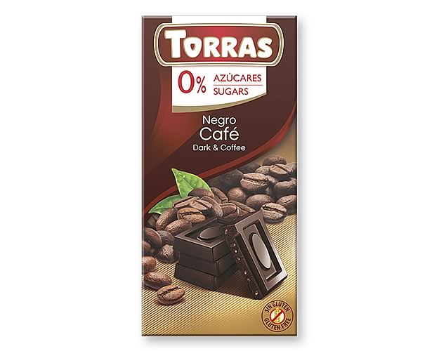 (image for) Torras Dark Chocolate with Coffee (Sugar Free) 75g