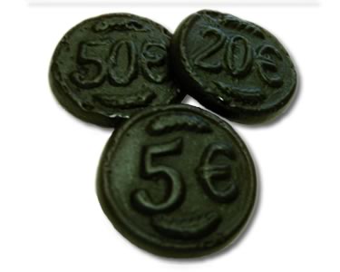 (image for) Dutch Liquorice Coins 250g - Click Image to Close