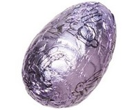 (image for) Crispy Praline Filled Egg (Dark Chocolate) Mauve Foil