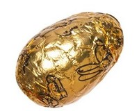 (image for) Crispy Praline Filled Egg (Milk Chocolate) Orange Foil