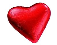 (image for) Milk Chocolate Red Foiled Heart 20g