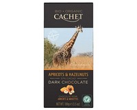 Cachet Organic Dark Chocolate with Apricots and Hazelnuts