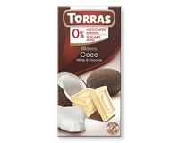 Torras White Chocolate with Coconut (Sugar Free) 75g