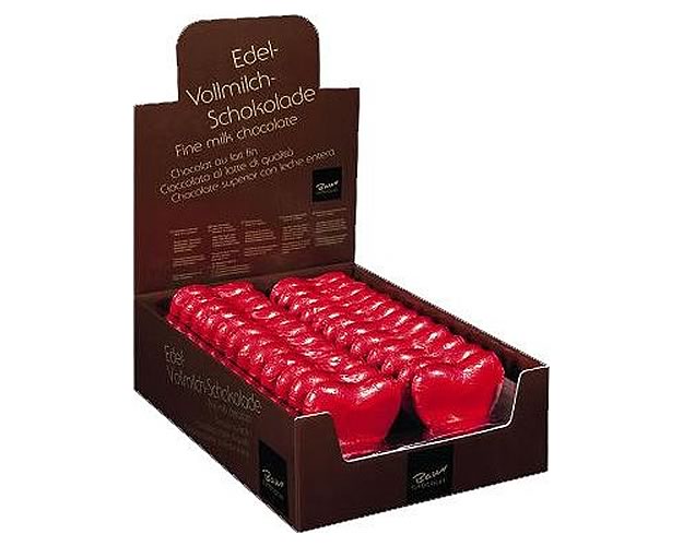 Modal Additional Images for Milk Chocolate Red Foiled Heart 20g