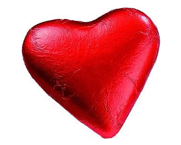 (image for) Milk Chocolate Red Foiled Heart 20g