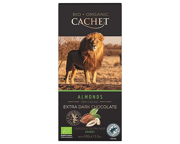 Cachet Organic Dark Chocolate with Almonds