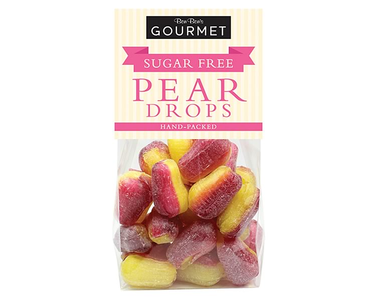 (image for) Bon Bons Gourmet Sugar Free Pear Drops 160g