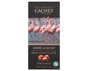 (image for) Cachet Organic Milk Chocolate with Caramel and Sea Salt