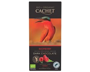 Cachet Organic Dark Chocolate with Raspberry