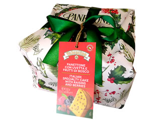 (image for) Panettone with Raisins and Forest Fruits 1kg