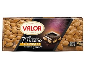 Valor Dark Chocolate 70% with Almonds 250g