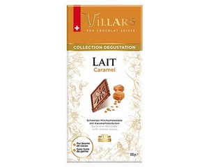 Villars Milk Chocolate with Caramel Chips 100g